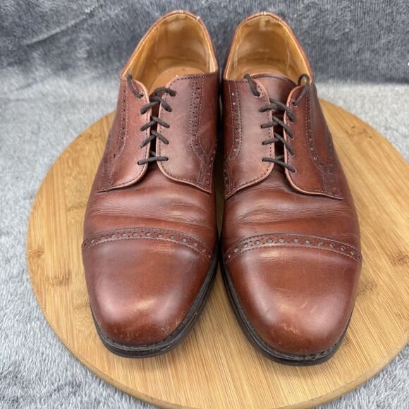 Allen Edmonds Hugh Shoes Mens Size 11 Cap Toe Oxford Dress Vibram Sole main image 8
